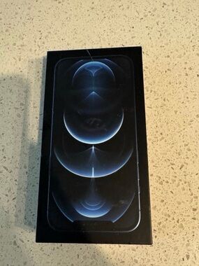 iPhone 12 Pro Max Pacific Blue 256 GB Empty BoX - box only